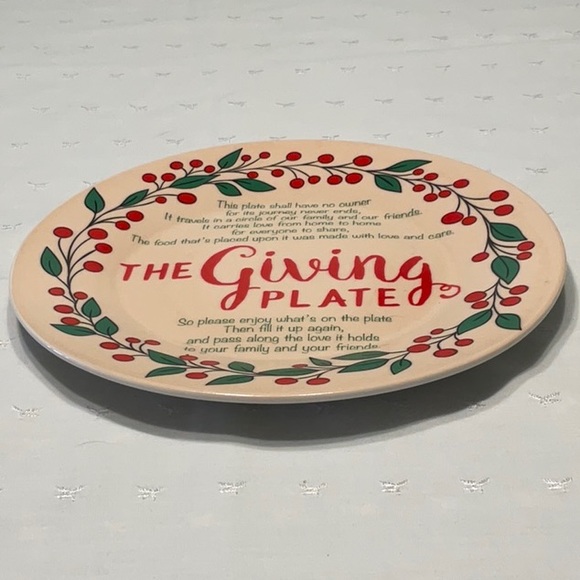 The Giving Plate Ceramic Serving Plate with Long Quote - Picture 2 of 4